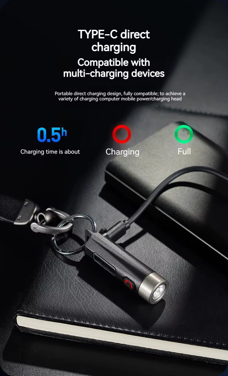 Philips SFL1121 Mini EDC Taschenlampe. Wiederaufladbar, LED, 3 Modi mit Anti-Lost-Text oder individueller Lasergravur