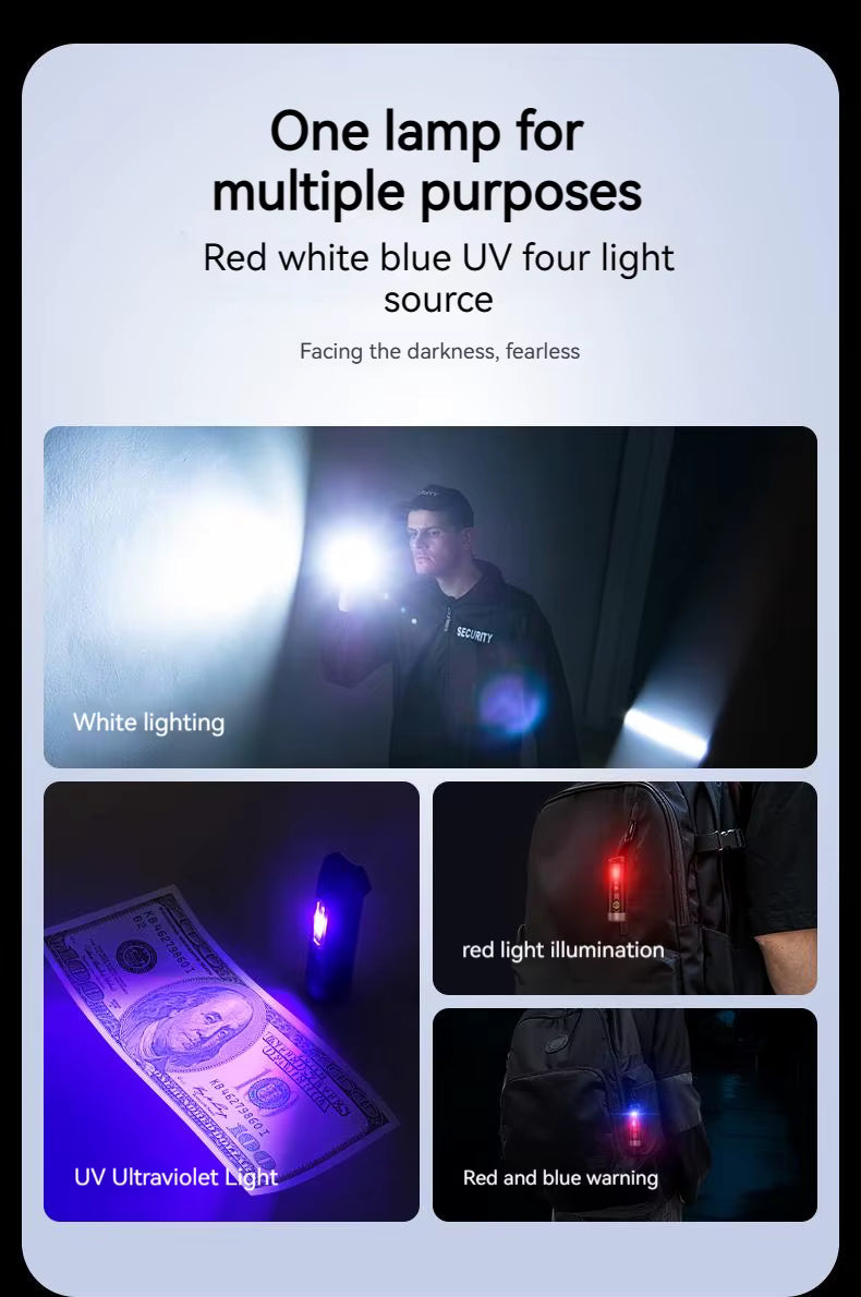 Philips SFL1121 Mini EDC Taschenlampe. Wiederaufladbar, LED, 3 Modi mit Anti-Lost-Text oder individueller Lasergravur