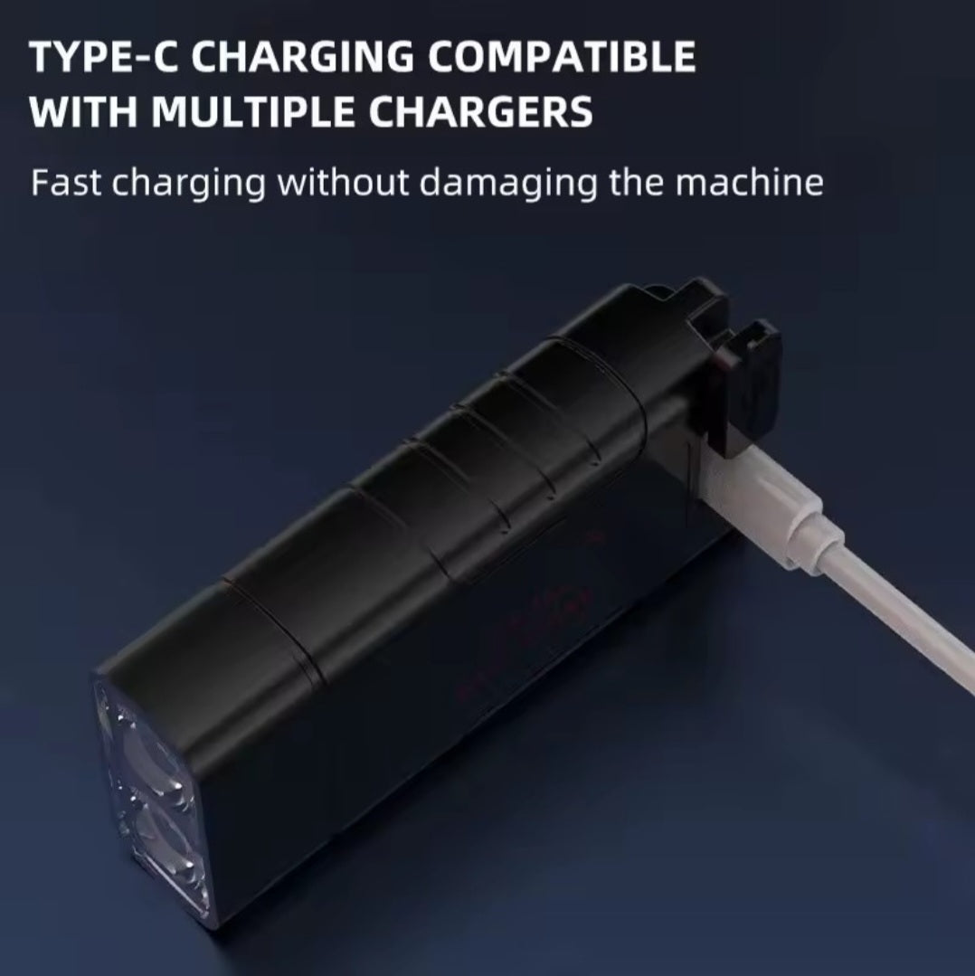 Dual-Core LED-Schlüsselanhänger, wiederaufladbar &amp; spritzfestmit individueller Lasergravur oder Anti-Lost-Text